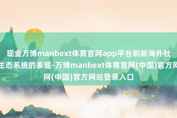 现金万博manbext体育官网app平台刷新海外社会对北冰洋生态系统的表现-万博manbext体育官网(中国)官方网站登录入口
